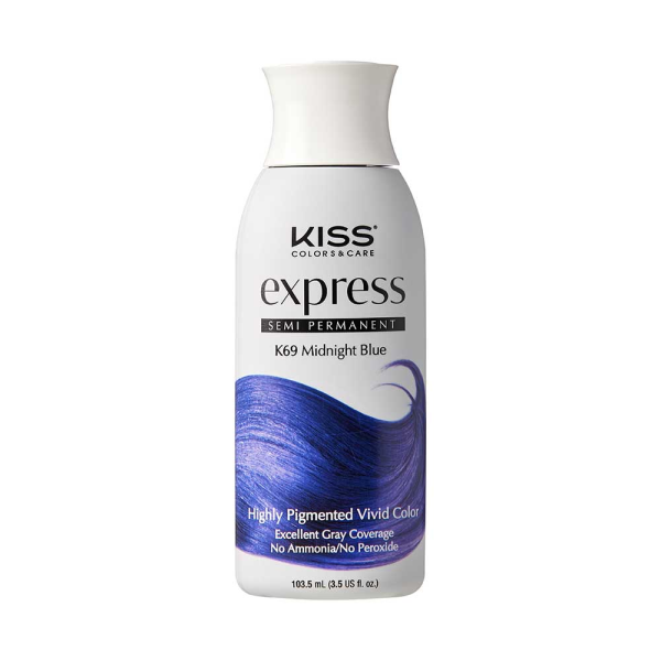 Kiss: Express Semi Permanent Hair Color - Midnight Blue K69-Midnight Blue