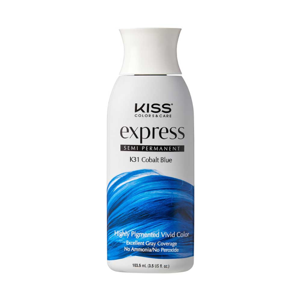 Kiss: Express Semi Permanent Hair Color - Cobalt Blue K31-Cobalt Blue