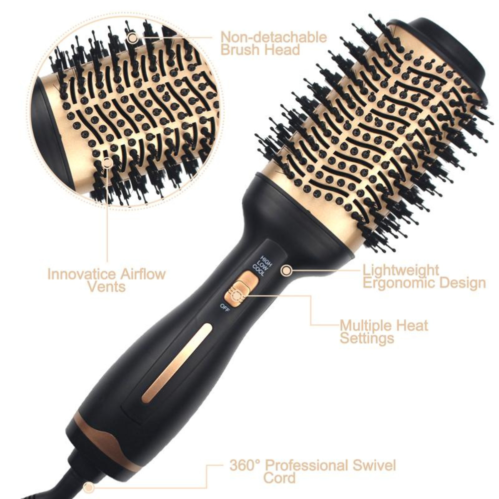 3-in-1 Hair Dryer and Volumizer Hot Air Brush