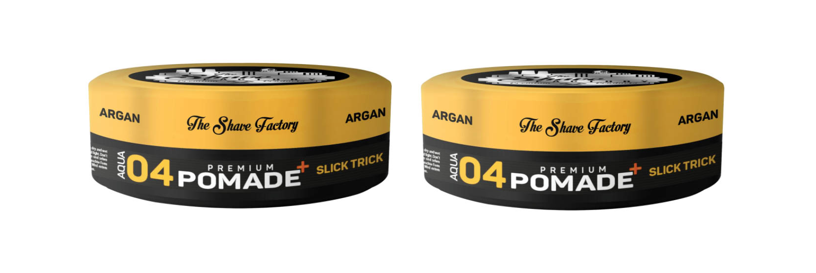 The Shave Factory hair pomade 04 with argan oil 150ml x2 Pcs