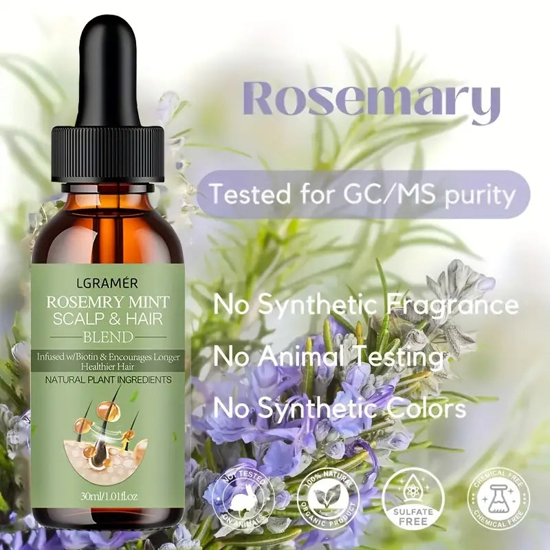 Lgramer 30ml Rosemary Mint Scalp And Hair Oil