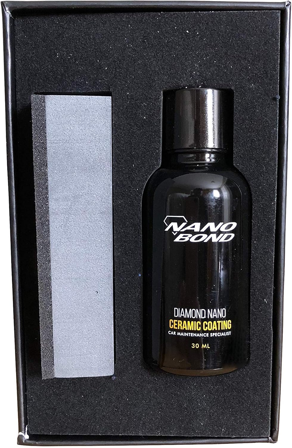 Nano Bond Ceramic Coating 9H PRO, Car, Plastic, Glass, and Wheel Exterior Care Product kit, Hydrophobic, Long Lasting Professional Care, High Gloss Paint Shine, Automotive Polishing with Sio2, 30ML