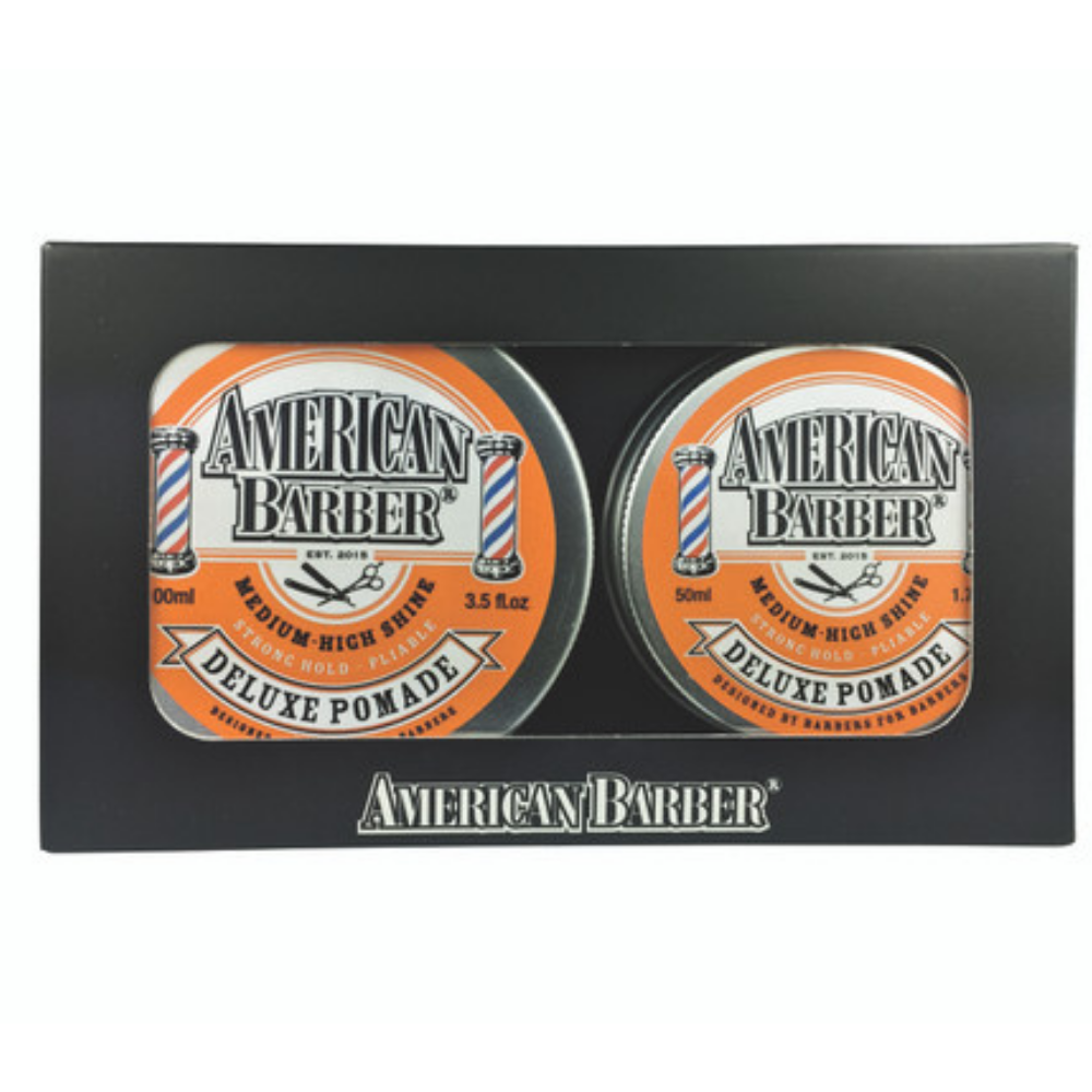 American Barber Styling Deluxe Pomade Duo Pack 100ml + 50 ml
