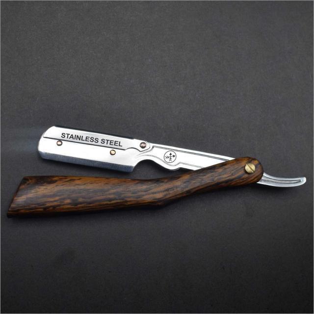 The Old School Straight Razor with Rosewood Wooden Handle - Professional