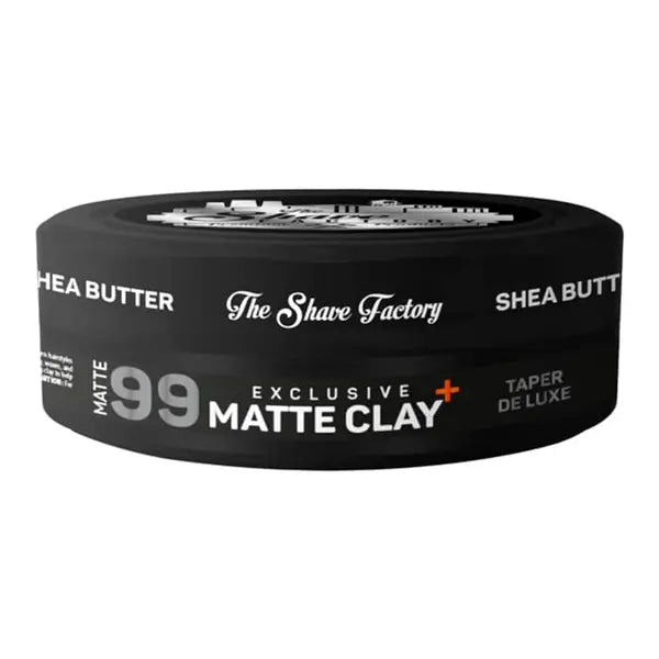 The Shave Factory hair pomade clay matte 99 with shea butter 150ml