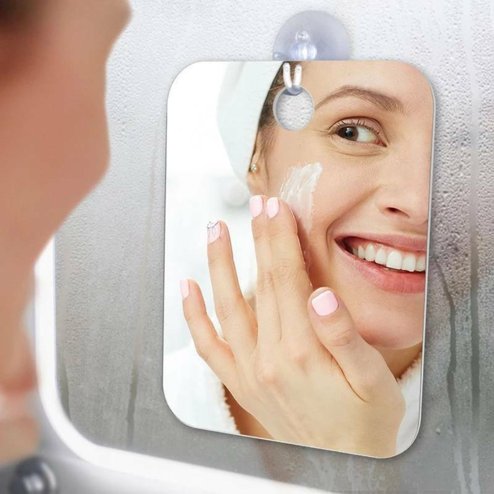 Fogless Shower Shaving Mirror Small/Large - Compact Anti-Fog Mirror for Makeup and Shaving