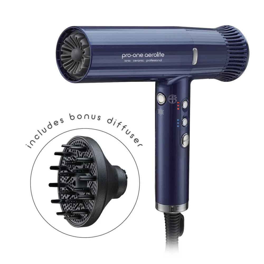 Pro-One Aerolite Hairdryer PRO06 - Sapphire Blue