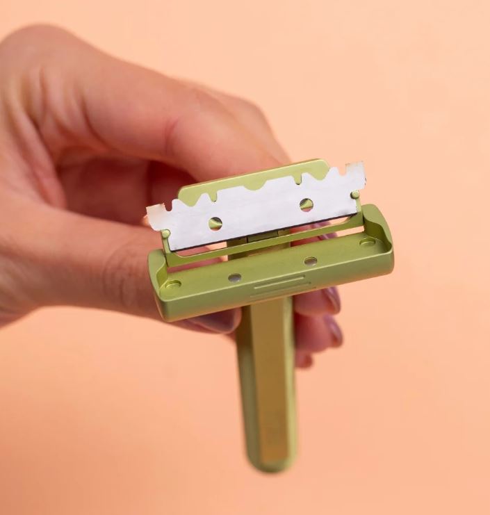 Natu Safety Razor Single Edge Green