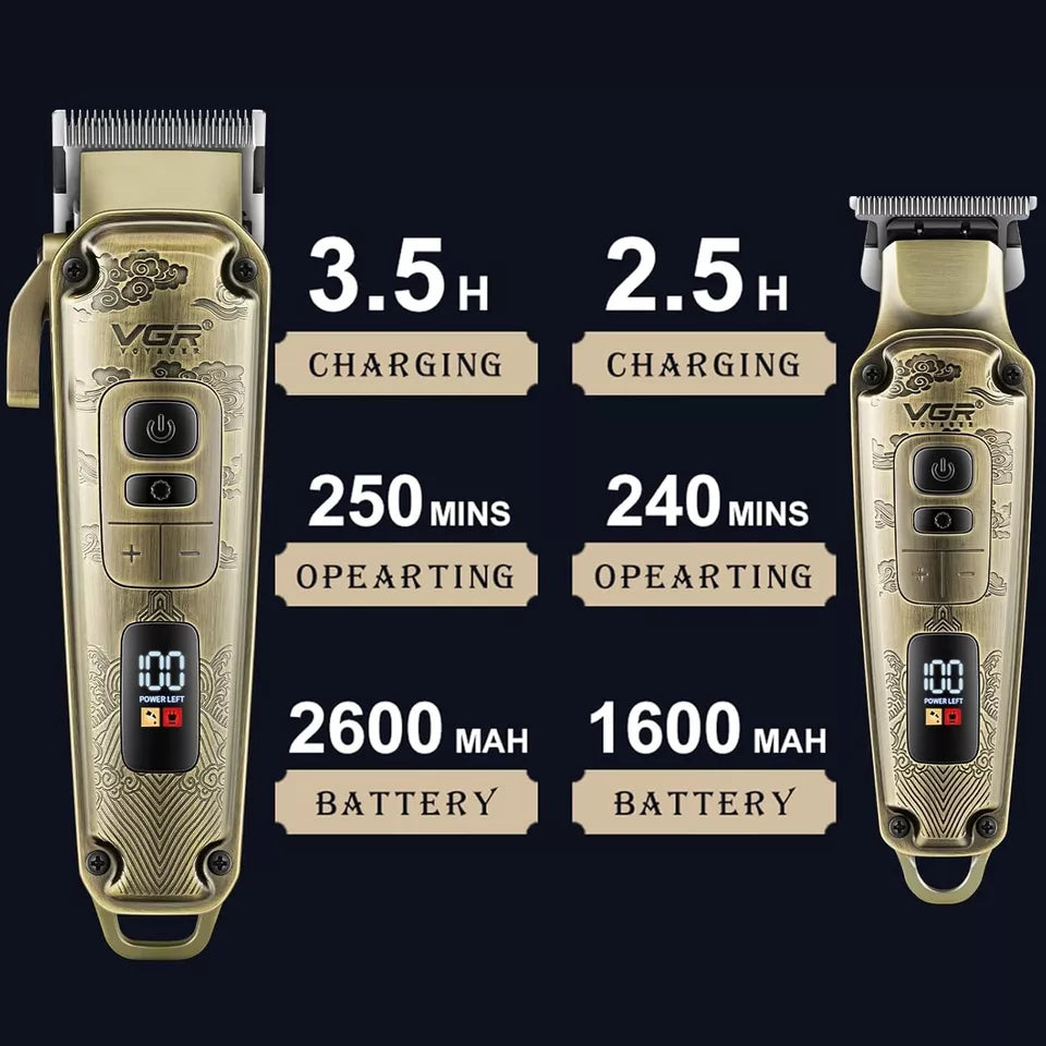 VGR V-643 Professional Hair Clipper Trimmer Set