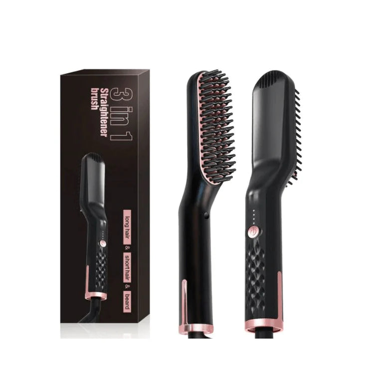 Shaving Market 3 in 1 Beard and Hair Straightener Brush