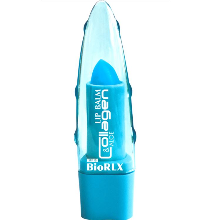 BioRLX Collagen with Aloe Vera Lip Balm SPF 15, Color Free, Paraben Free