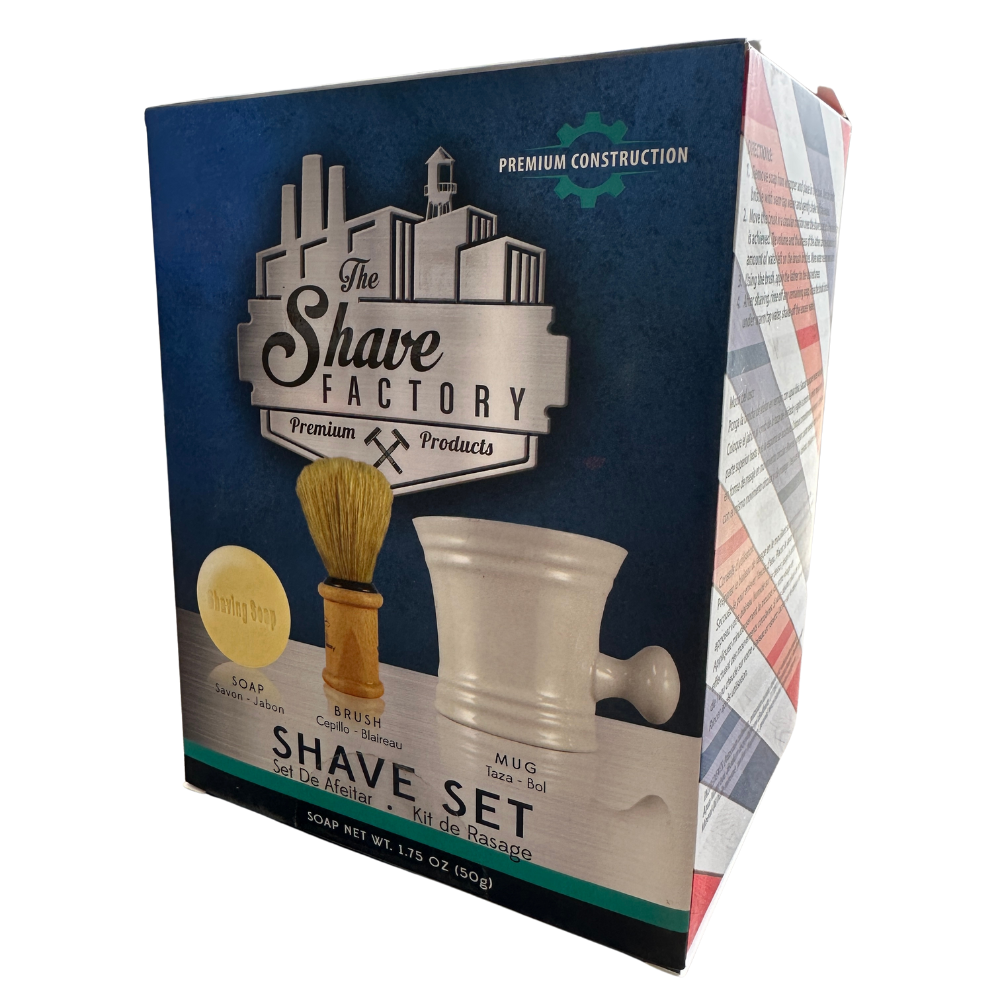 The Shave Factory Barbers Shaving Set (Mug+Brush+Soap) Shaving Market