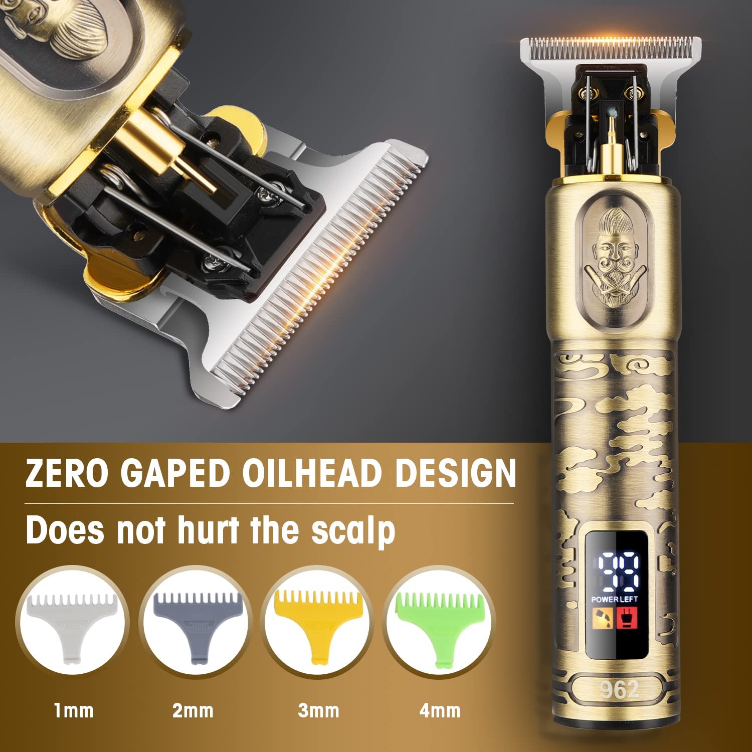Resuxi Waterproof Hair/Beard Trimmer for Men & Electric Razor Shaver Set