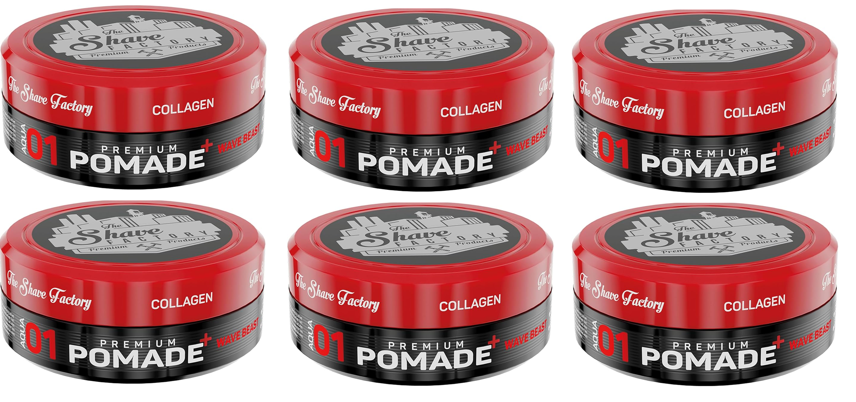 The Shave Factory hair pomade 01 with collagen 150ml x 6 Pcs