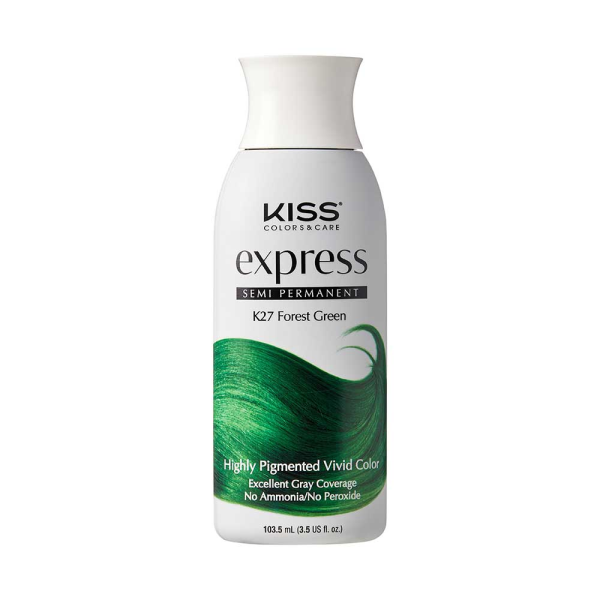 Kiss: Express Semi Permanent Hair Color - Forest Green K27-Forest Green