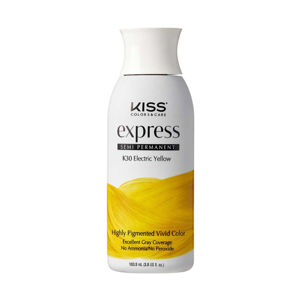 Kiss: Express Semi Permanent Hair Color - Electric Yellow K30-Electric Yellow