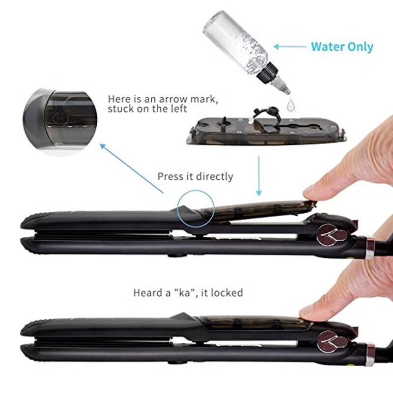 Steam Hair Straightener Spray Tourmaline Hair Straightener