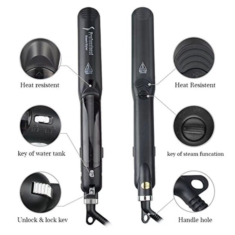 Steam Hair Straightener Spray Tourmaline Hair Straightener