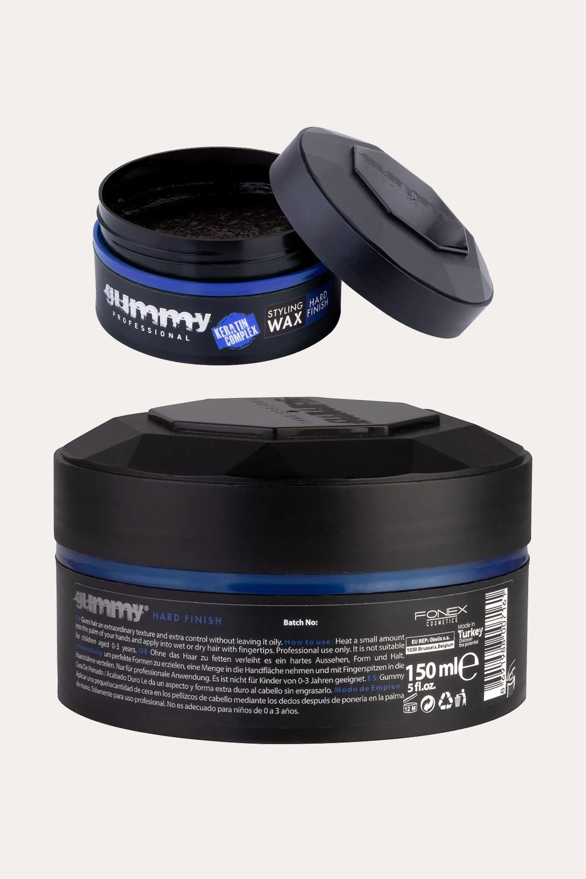 Fonex Gummy Styling Wax Hard Finish x 2