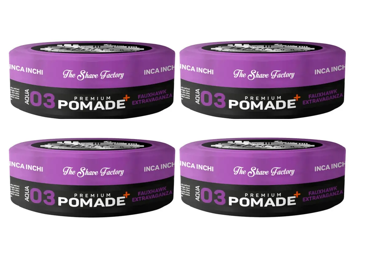 The Shave Factory hair pomade 03 with inca inchi oil 150ml x 4 Pcs