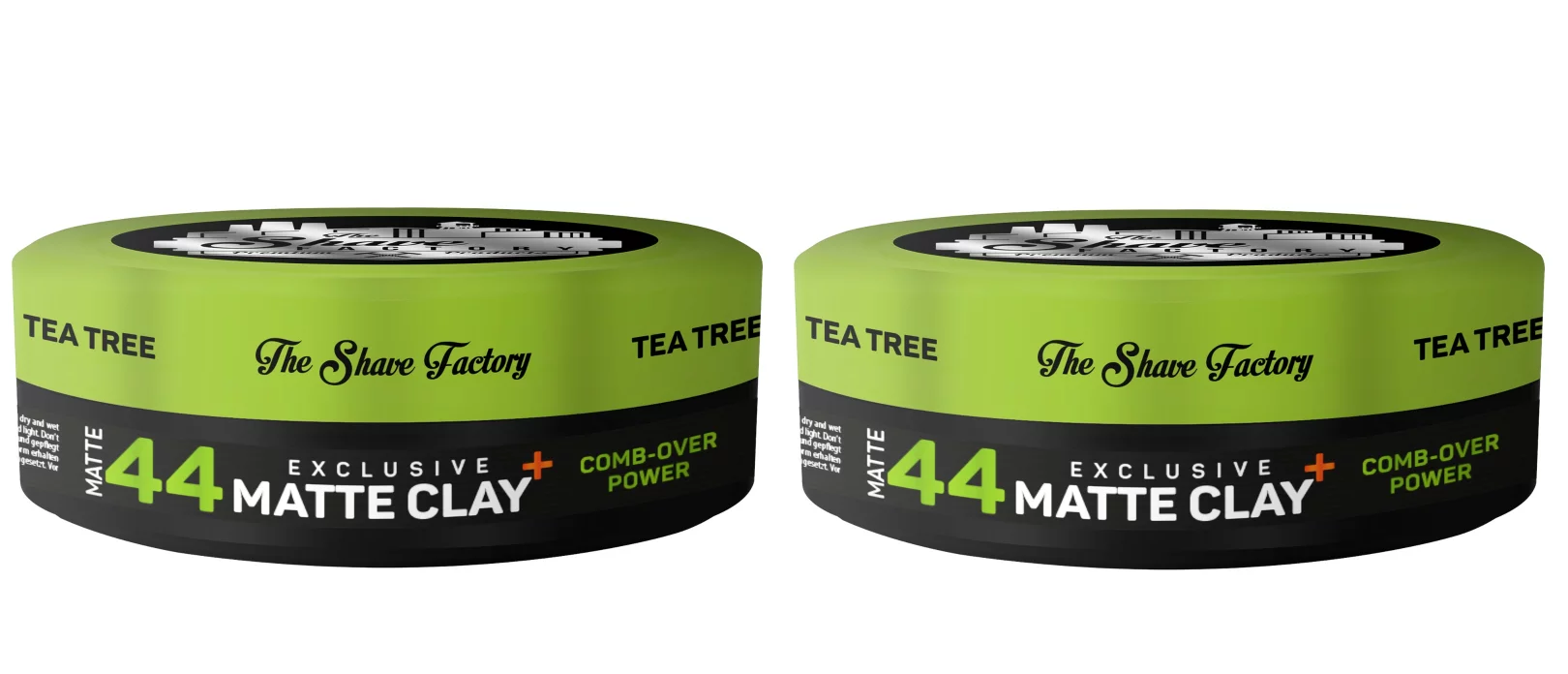 The Shave Factory hair pomade matte 44 with tea tree oil 150ml x2 Pcs