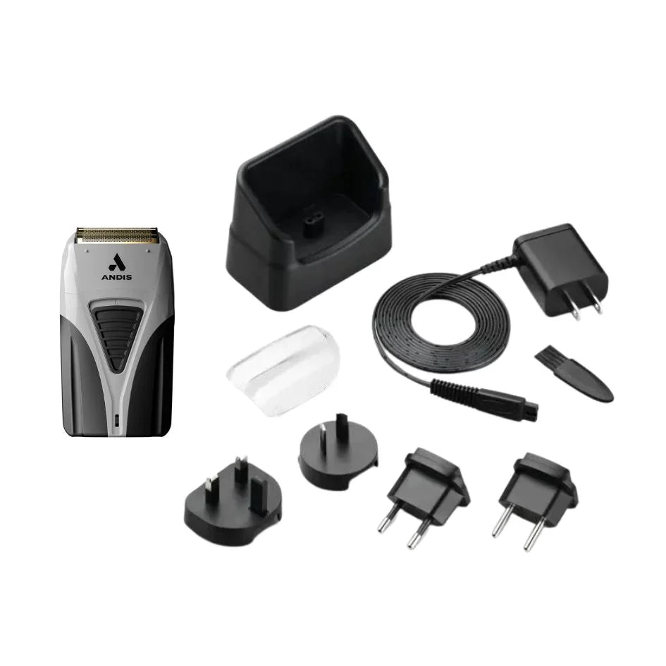 Andis Profoil Plus Titanium Black Foil Shaver with Stand 17200