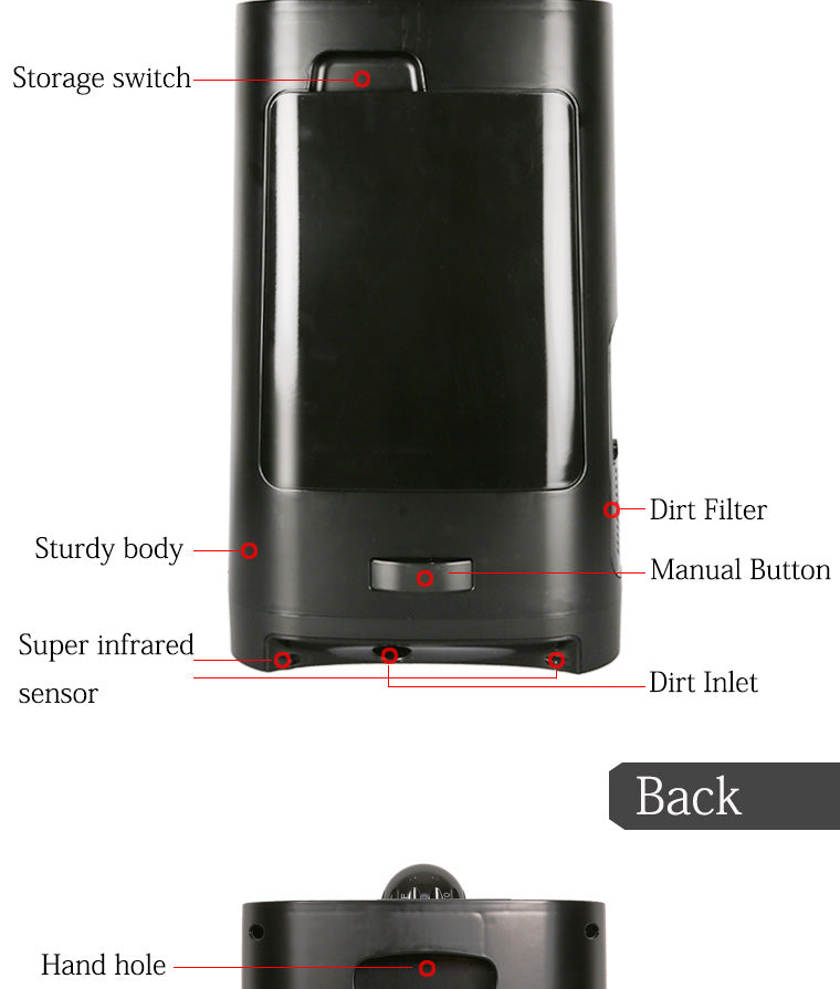 Stylance 1400W 2.7L Professional Barber Saloon Floor Automatic Hair Vacuum