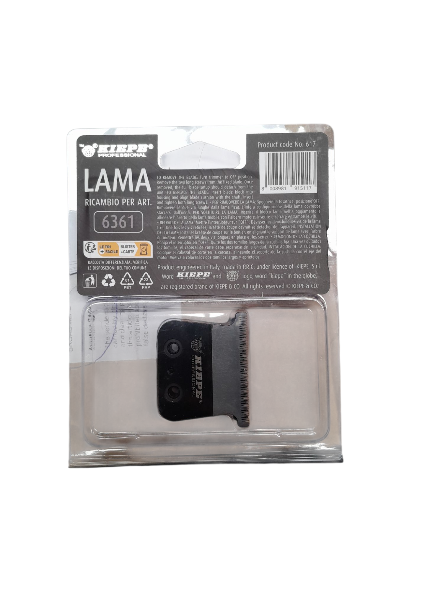Kiepe Professional LAMA 6361 Clipper Blade