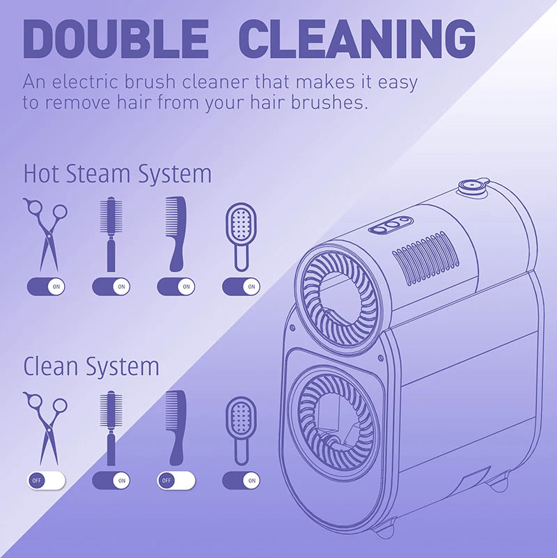 Stylance Automatic Salon Hair Brush Cleaning Comb