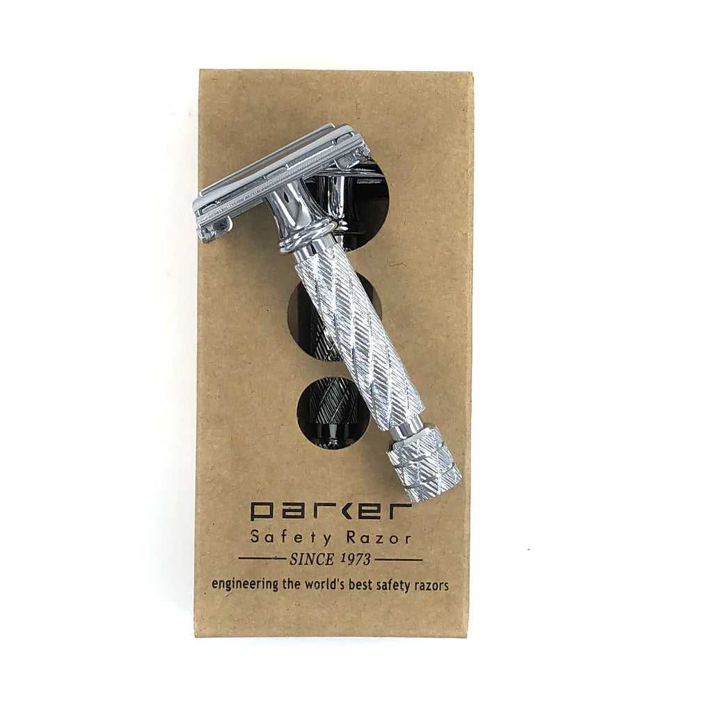 Parker 87R Double Edge Safety Razor - Butterfly Open