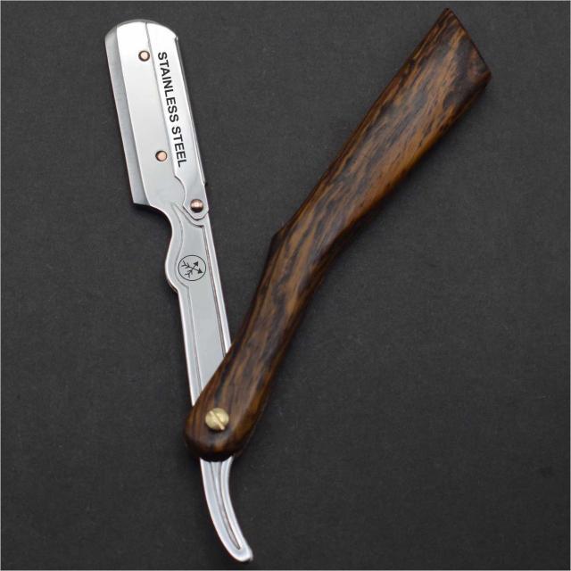 The Old School Straight Razor with Rosewood Wooden Handle - Profession ...