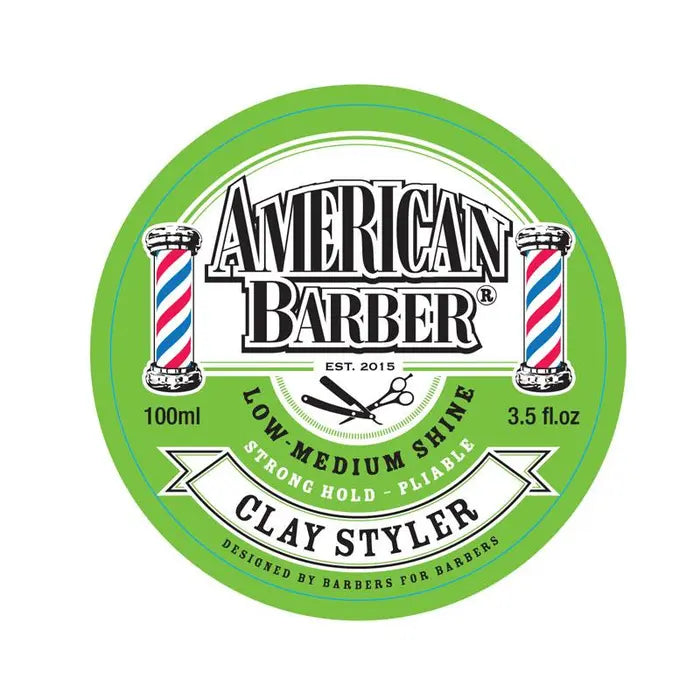 American Barber Clay Styler Strong Hold 100ml
