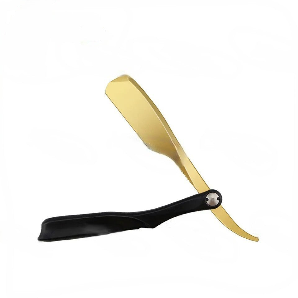 Professional Barbers Gold Steel Razor Blade Holder Straight/Cutthroat