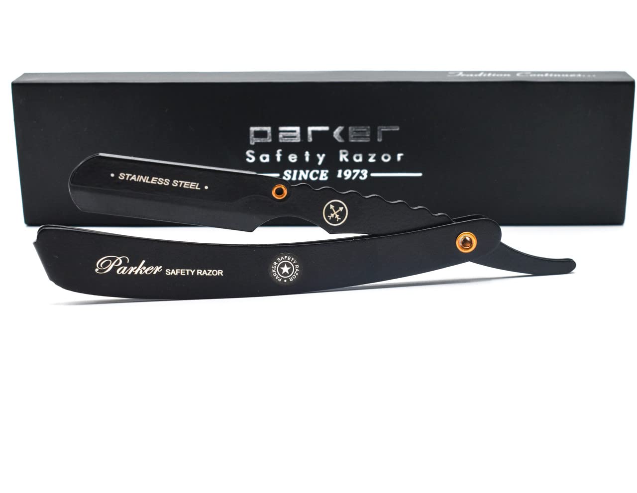 Parker Matte Black Professional Barber Razor - Srxblk