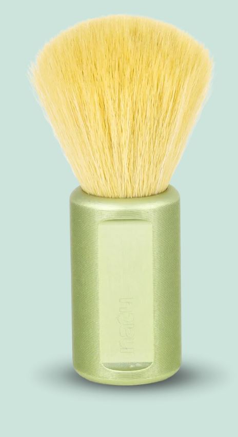 Natu Premium Shaving Brush Synthetic Green – Rich Lather & Gentle Exfoliation