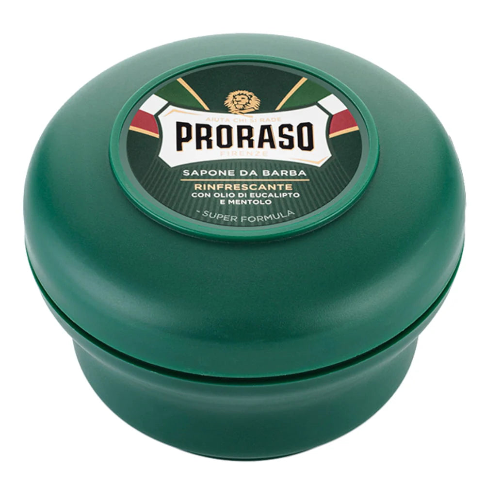 Proraso Shaving Soap 150ml Tub - Menthol and Eucalyptus