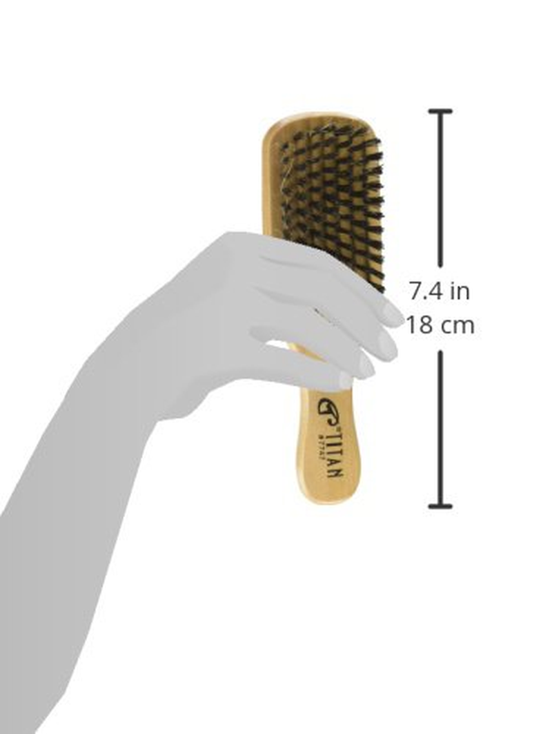 Titan Classic Double Sided No.7747 Wave Hair Brush, Tan