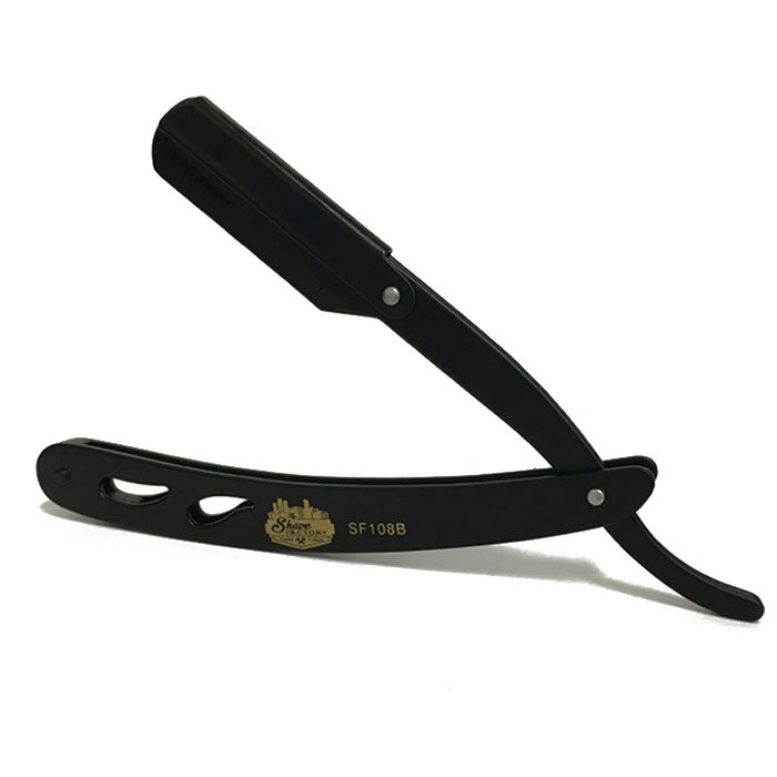 The Shave Factory Premium Black Shavette + 5 Free Platinium Single Edge Razor Blades
