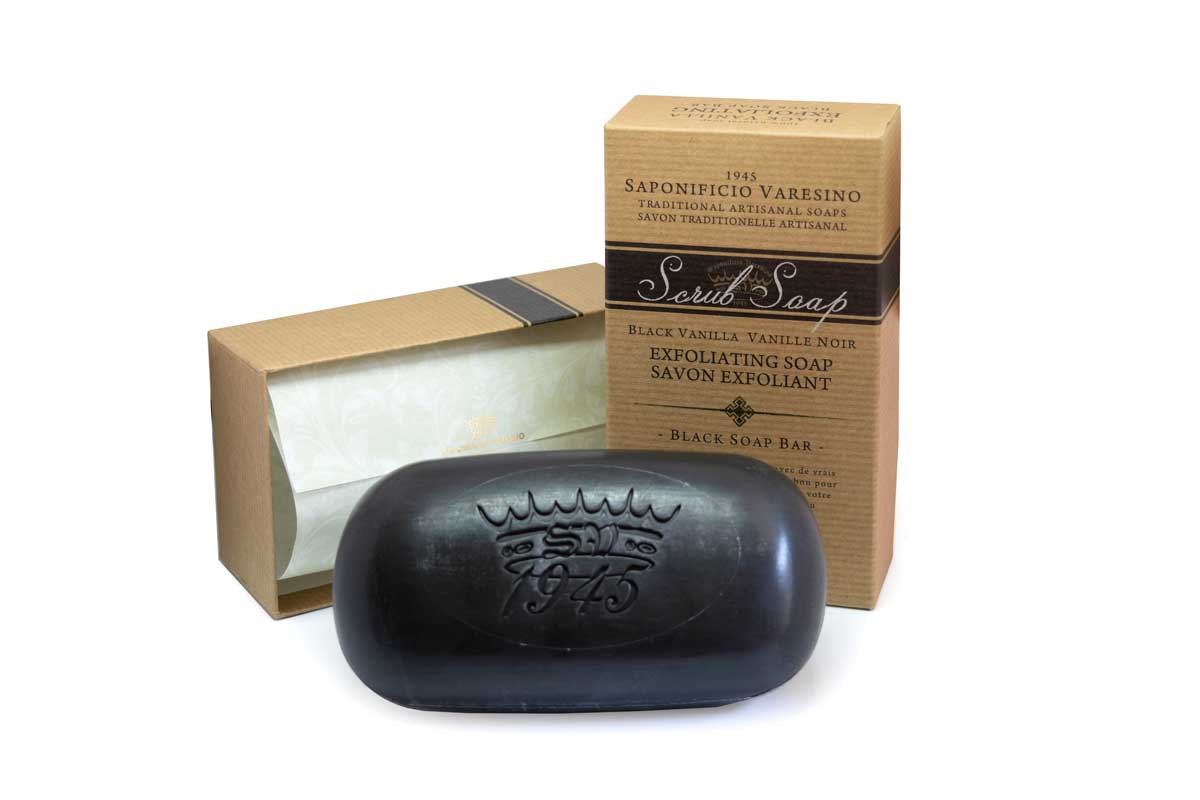Saponificio Varesino Black Vanilla Scrub Soap 300g