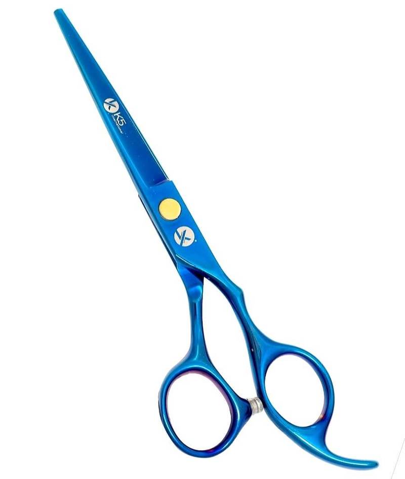 ELEGANT BLUE HAIRDRESSING SCISSORS FOR BARBERS