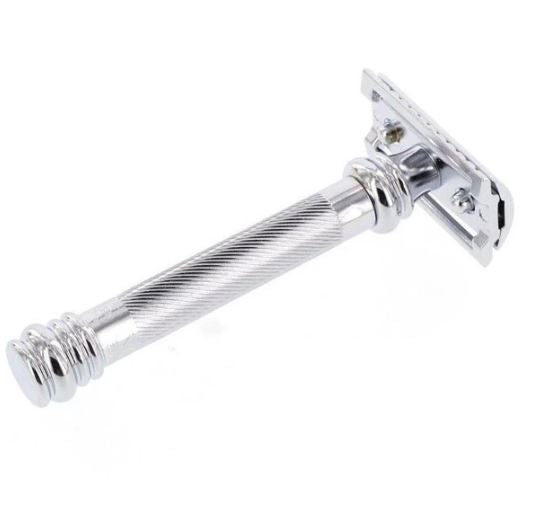 Merkur - 38c Hd Long Handle Barber Pole Design Safety Razor