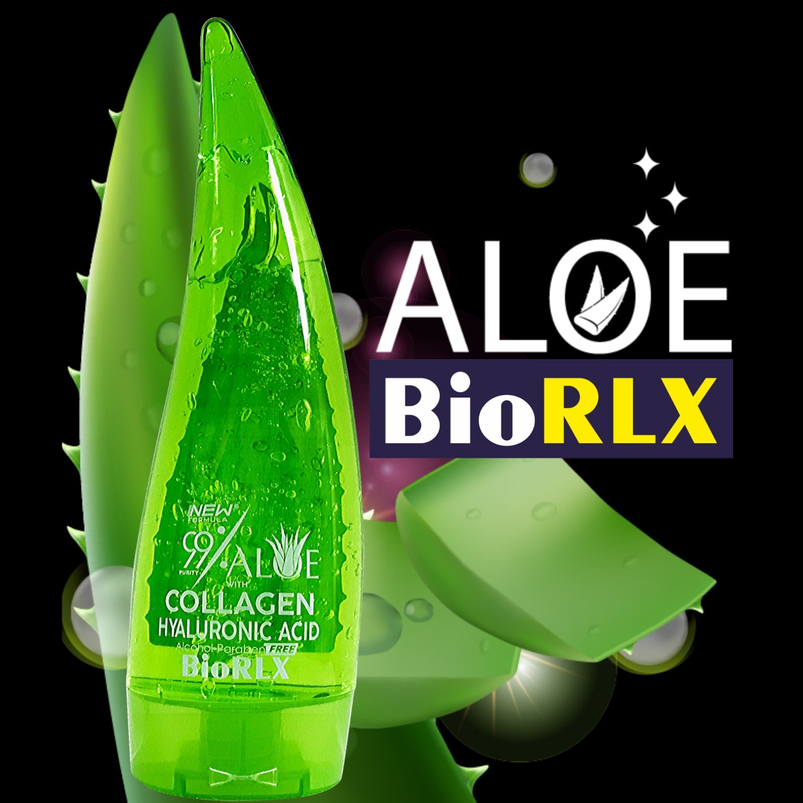 Bio Rlx Aloe Vera Gel %99 Aloe Vera + Collagen + Hyaluronic Acid 250 ml
