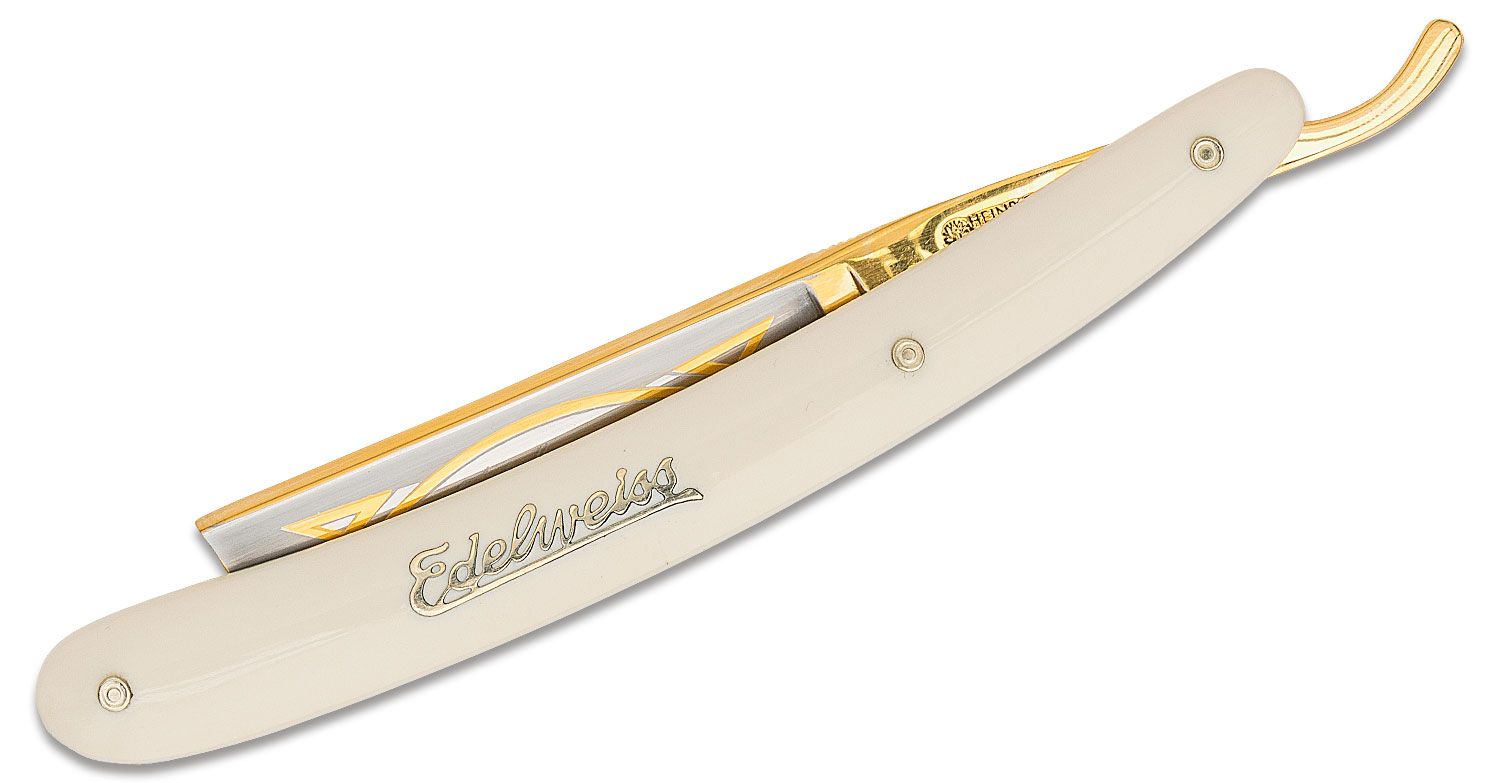Dovo Boker Special Edition Edelweiss 24K Gold Straight Razor 5/8