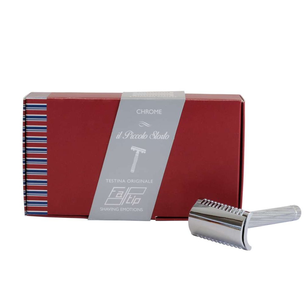 Fatip Chrome "il Piccolo Storto" Slant Open Comb Razor – Shaving Market
