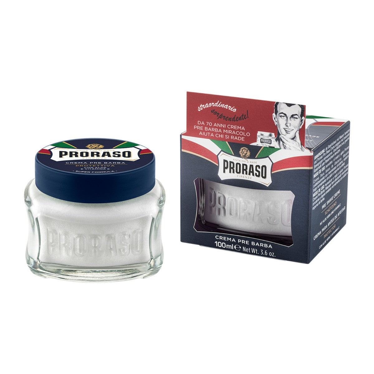 Proraso Pre Shave Cream Protective Blue 100 ml