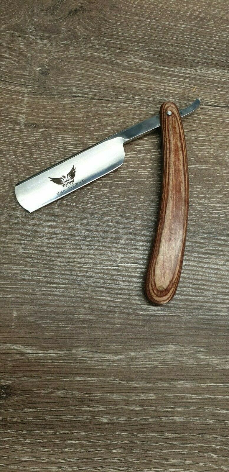 Wooden Handle Blade Stainless Steel Cutthroat Razor