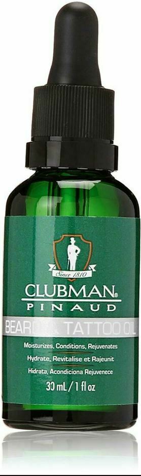 Clubman Pinaud Beard and Tattoo Oil 30ml (1 fl.oz) - BEARD and TATTOO OIL