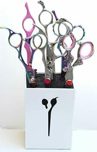 Pro Acylic Salon Scissors Holder Box Combs Organizer Rack for Hair Stylist