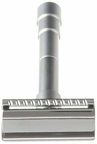 Merkur - 46c Travel Adjustable Chrome Double Edge Safety Razor + Leather Case