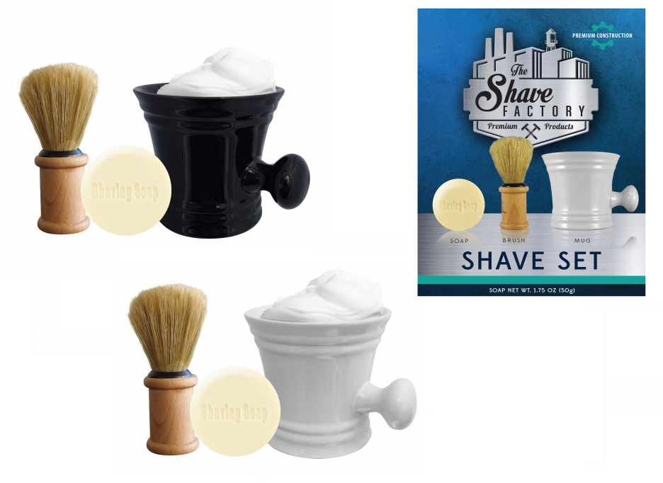 The Shave Factory Barbers Shaving Set (Mug+Brush+Soap) Shaving Market